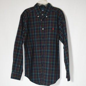 Ralph Lauren Boys Plaid LS Button-down Shirt.  Size M(10/12)